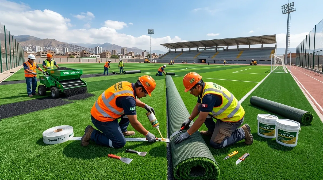 Instalación Profesional de Grass Sintético Llave en Mano